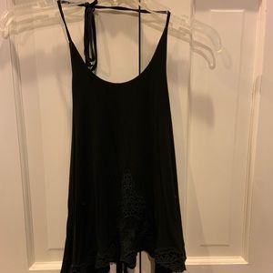 Black halter top